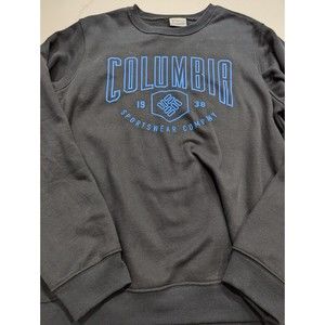 Columbia Crew Neck Sweatshirt Long Sleeve Black Pullover Sportswear Men’s Small